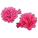 Chiffon 2in Multilayer Silk Artificial Chiffon Flowers Clips Boutique Hair Bows For Girls Headbands Brooch Accessories Set Of 24