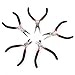 Spk Jewelry 5pcs Mini Jeweler Pliers Tool Slim Non Slip Set Round Long Bent Daigonal Side Cutter End Cutting Nose Jewelry Making Beading Wire Wrapping Hobby 5