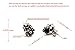 Xusamss Punk Body Piercing Earrings Titanium Steel Flame Skull Crystal Eye Stud Earrings
