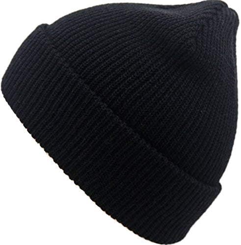 Neff Unisex Fold Beanie Hat for Men and Women, Black, One Size at