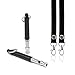 HiSung Dog Whistle to Stop Barking, Adjustable Pitch Ultrasonic training tool Silent Bark Control for Dogs- Pack of 2 PCS Whistles with 2 Free Lanyard Strap
