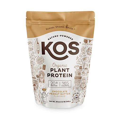 KOS Chocolate Peanut Butter Vegan Protein Powder Keto Friendly