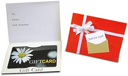 Gift Card Holder - Just for You, Red & White (100 Pack)