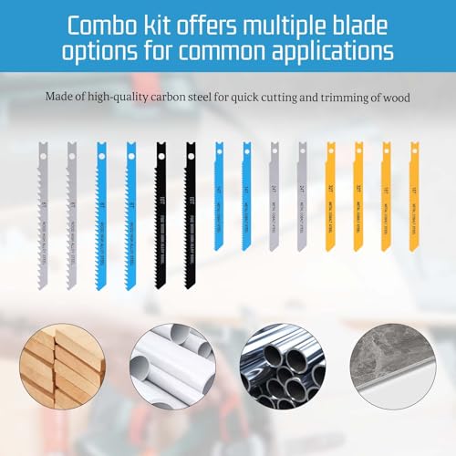 14PCS Universal Jig Saw Blade Set for Wood U-Shank Jig Saw Blade photo 9