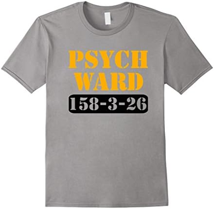 Men's Psych Ward Prisoner T-Shirt 2XL Slate