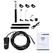 Wireless Endoscope for Android and iPhone, Slopehill WiFi Borescope Inspection Camera 1200P HD 2MP, Semi-Rigid Snake with Telescopic Rod, Waterproof, for Smartphone, Tablet, PC - 11.5F