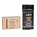 Bourbon Cedar Exfoliating Body Bath Bar Soap & Aluminium Free Deodorant 2 Piece Set