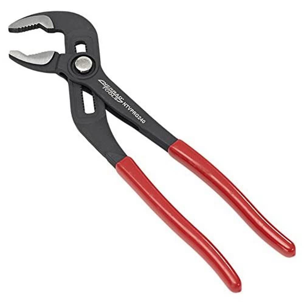Nerrad Tools NTVPRG240 Viper Grip Pump Pliers, Black/Red, 9-Inch