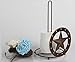 Texas Towel Paper Holder Stand Rustic Wire Barn Vintage Farmhouse Home Crafts Rolls Hanger Organization Storage Western Bathroom Accessories Countertop Kitchen Bedroom Standing Dispenser