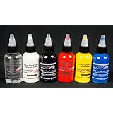 Water-Based Acrylic-Urethane Colors for Airbrush ChromaAir Paints Primary Set 2oz