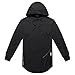 OLRIK Men's Swag Long Sleeve Shirts Fashion Hoodie With Zipper Trim Black L