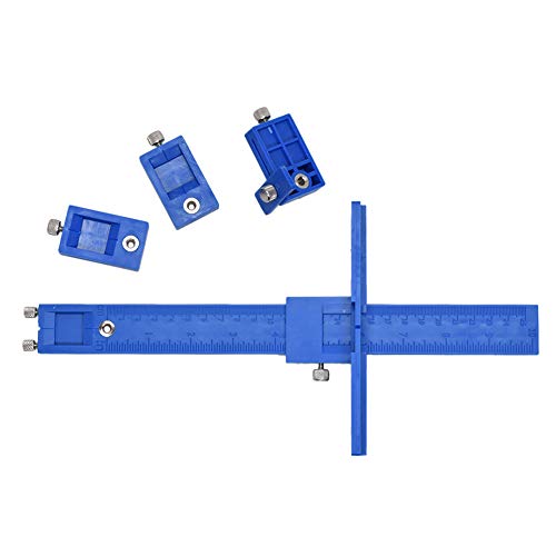 Wecando Punch Locator Drill Guide Sleeve Cabinet Hardware Jig Wood Drilling Dowelling Hole Saw Master System for Installation of Handles, Knobs on Doors and Drawer Pull - Thumbnail 7