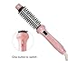 VAV Ceramic Negative Ions Hair Curler/Hot Brush/Hair Straightener Travel Multi-use Hair Styling Iron Dual Voltage Adjustable Temperature Auto Shut-off Pink