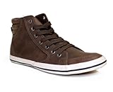 Arider AR5011 Mens Fashion High Top Sneakers - BROWN