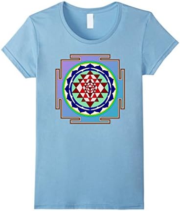 Women's Mantra Mandala Shiva Ganesha Kundalini Awakening T-Shirt XL Baby Blue
