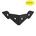 Set of 8, Hardware Surface-Mounted Chest/Trunk Corner/Box Corners, Natural Black Finish, Stamped Steel Construction, Edge Guard Box Table Cabinet Trunk Corner Protector, Decorative Corner Brackets