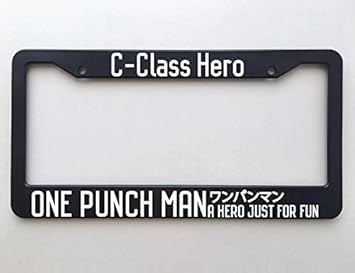 One Punch Man License Plate Frame Oppai Anime Kawaii Auto Car Novelty Accessories License Plate Art Frames Amazon Canada Send other drivers a message with personalized license plate frames. one punch man license plate frame