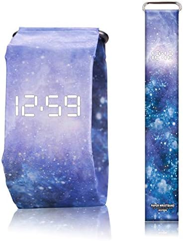 Creative Smart Watch, Paper Smart&Wrist Watch,Digital Wrist Paper Watch Made of Paper Waterproof Super Light Durable with Magnetic System for Men,Women,Girls,Boys,Kids