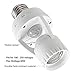 TORCHSTAR Motion Sensor LED Lamp Holder Switch, E26/E27 to E26/E27 Socket Adapter, 360° Detection Angle, AC 100-250V, for Basement, Pantry Room, Storage Room