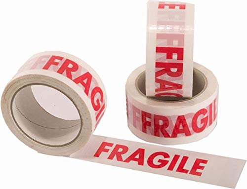 Diamond Packaging - 2 Rolls 48mm x 66M Fragile Parcel Packing Tape Free Fast Shipping. This 2 Rolls Pack of Heavy Duty Fragile Packing Tape Provides a Strong, Secure and Sticky Seal For Your Boxes