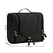 Madholly Travel Hanging Toiletry Bag, Multifunction Travel Toiletry Cosmetic Makeup Organizer Bag for Women and Men Black