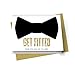 Get Fitted Ask My Groomsmen Cards (7 Pack) Stylish Ideas for My Best Man - Ushers - Father of Bride - Wingman - Ring Bearer - Wedding Attendandts Proposal Invites Set with Gold Envelopes