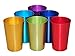 Trademark Innovations Retro Aluminum Tumblers - 6 Cups - 12oz (Assorted Colors)