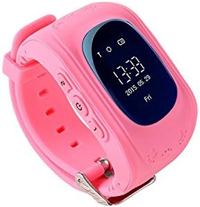 LY ANT GPS Kids Tracker Smart Watch Smartwatch Phone with Anti-Lost Alarm Remote Monitor SOS Calls Support Android iOS (Pink)