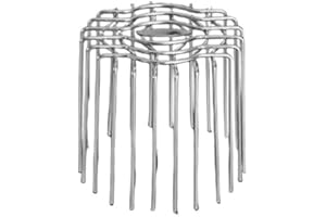 BlesConi Stainless Steel Mesh Drain Pipe Protector for Outdoor Balcony Garden Floor Drain（for 110mm Pipe）