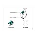 Jewelrypalace Men's Square 2.2ct Simulated Green Emerald Engagement Ring, 14K White Gold Plated 925 Sterling Silver Promise Rings, Fashion Gemstone Jewelry Gift For Men 10