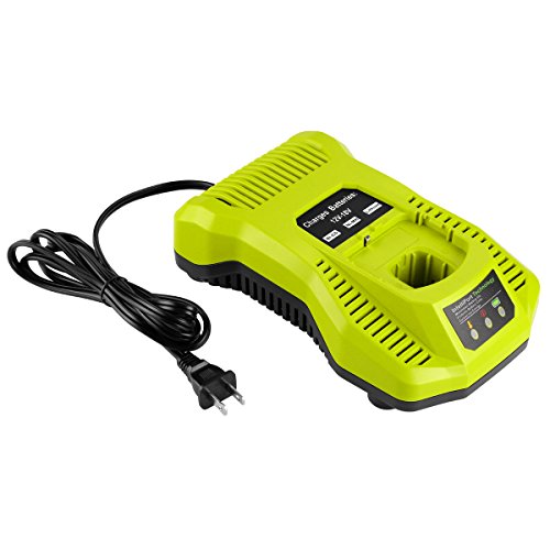 Powilling P117 Dual Chemistry IntelliPort Charger Li-ion & Ni-cad Ni-Mh Battery Charger 12V MAX and 18V MAX For Ryobi ONE Plus