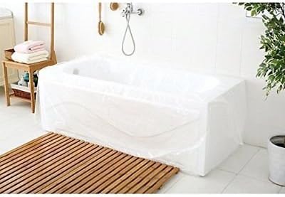 102 inch x 51 inch Large Disposable Film Bathtub Bag 10 Pieces