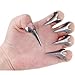 Bewish 10pcs Goth Punk Rock Claw Talon Long Nail Finger Tip Retro Spike Rings Nail Art Decoration