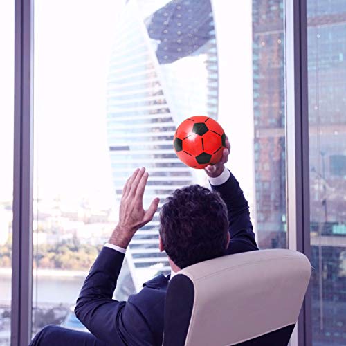 Mini Soccer Ball, 6PCS Foosball Balls Colorful Kids Mini Toy Soccer for Toddlers, 7.5inch Inflatable Soccer Rubber Soccer for Kids, with Pump