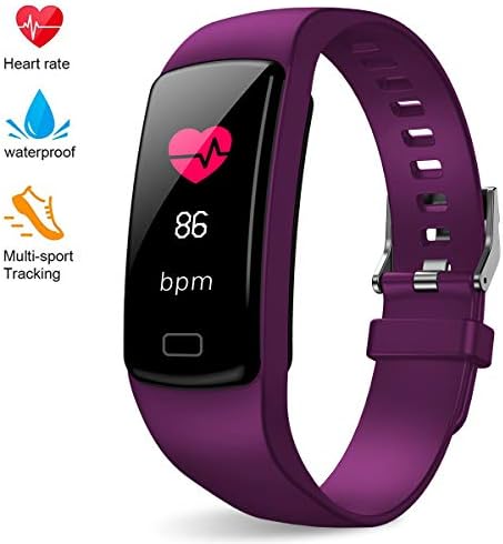 Deword Fitness Tracker Color Screen Fitness Tracker with Heart Rate Monitor, IP68 Waterproof Tracker with Step Counter, Calorie Counter, Pedometer Watch for Kids Women and Men
