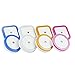Exlight 8pcs Auto-controlled Sensing Lamps, 4 Circle Lamps and 4 Squares Lamps, Energy Saving, American Plug