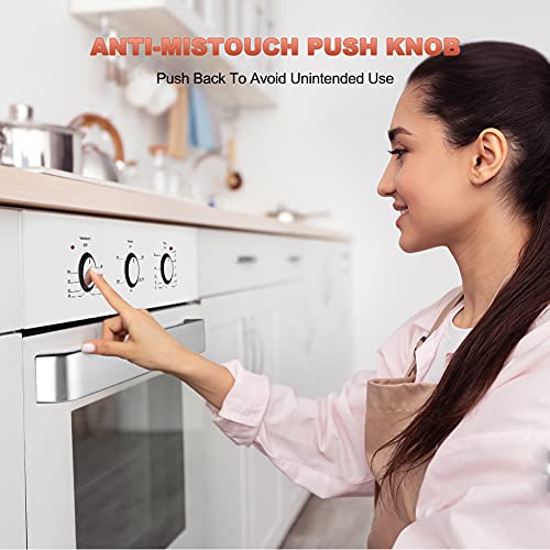 24" Single Wall Oven, thermomate 2.3Cu.f Electric Wall Oven with 5