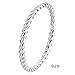 BORUO 925 Sterling Silver Ring, Celtic Knot Infinity Promise Ring Size 4-12