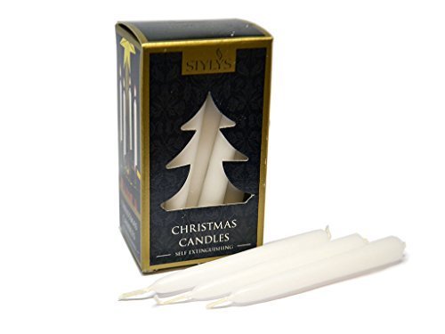 Christmas Angel Chime Replacement 4" Candles 'Original Swedish Design' 20 per box - 1.5 hours burn time approx. by Stylys