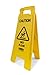 Rubbermaid Commercial Products  26 Inch "Caution Wet Floor" Sign, 2-Sided, Yellow (FG611277YEL), 1.5 x 11 x 26.5 primary
