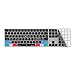 Editors Keys Logic Pro Keyboard Cover | Fits Magic Wireless Keyboard with Numeric Pad | Keyboard Protector Skin