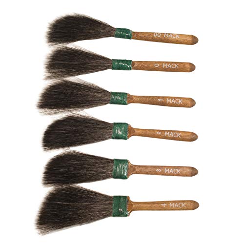 MACK Sword Striper Pinceau à Épée Série 20 Taille 00 - Poils D'Écureuil