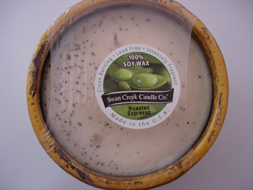 Swan Creek 100% Soy 17 Ounce, 50+ Hour Candle "Roasted Espresso"