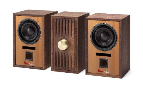 Vesta Audio 無垢ウォールナット材使用スピーカー/ワイヤレス対応 マイクロオーディオシステム VMA-10A