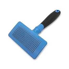Pet Craft Supply Self Cleaning Slicker Pet Grooming Brush for Dogs and Cats with Short to Long Hair, Removes Mats, Tangles and Loose Hair