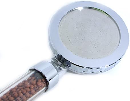 Filtration negative ion spa and purification handheld shower head - Rejuvinate dry skin and hair - Water saving ionizer handheld rain shower head