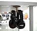 GVDV Dual Headphone Stand, adhesive hooks Under-Desk Headphone Stand Mount Wooden Headphone Dual Hanger Holder with Adhesive Sticky for Home and Office