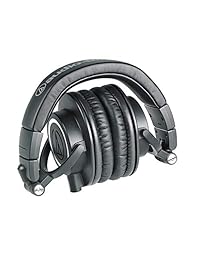 Audio Technica ATH M50x Auriculares monitores profesionales + Funda Slappa rígida de tamaño completo para auriculares profesional, SL HP 07