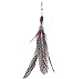 6 Pcs Replacement Refill Feathers Teaser Cat Catcher Toy and Soft Furry Attachments For Cat Kitten Toy Wands