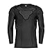 TUOY Youth Padded Chest Rib Protector Shirt for Football Baseball Martial Art Padded Compression Shirt Long Sleeve